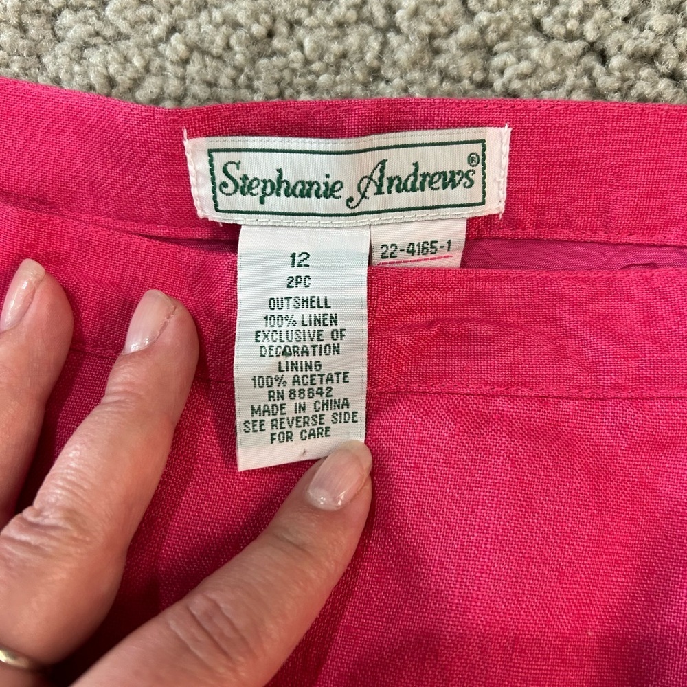 Vintage Stephanie Andrew’s Linen Skirt - Picture 7 of 7